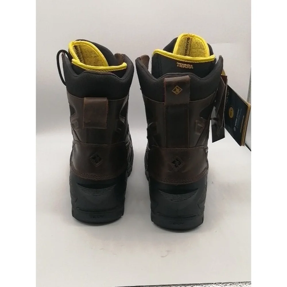 Terra Boots Mens Crossbow XS Brown 13 Composite Toe Work Shoe Leather 915507 NEW